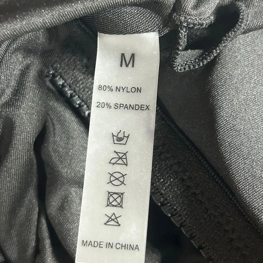 Women's One Piece Swimwear Ruffled V Neck Tummy Control Padded Green Medium NEW - Image 6