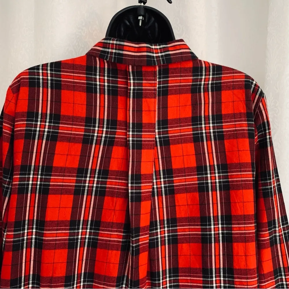 ZARA TRAFALUC Flannel Tunic Dress Sz: M - Image 6