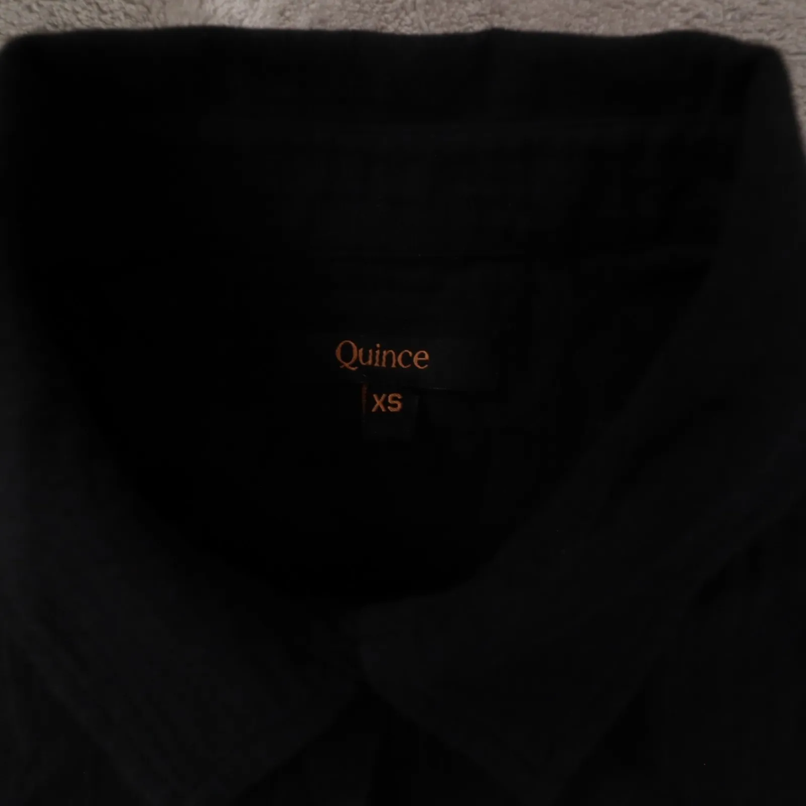 Quince Muslin Button Up Shirt Women's XS Black Long Sleeved Cotton Soft - Image 2