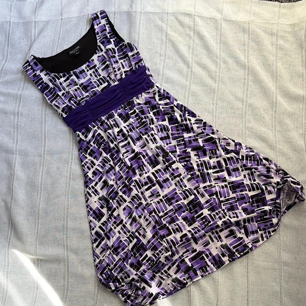 Perceptions  Y2K Aesthetic Purple Midi Dress - Image 2