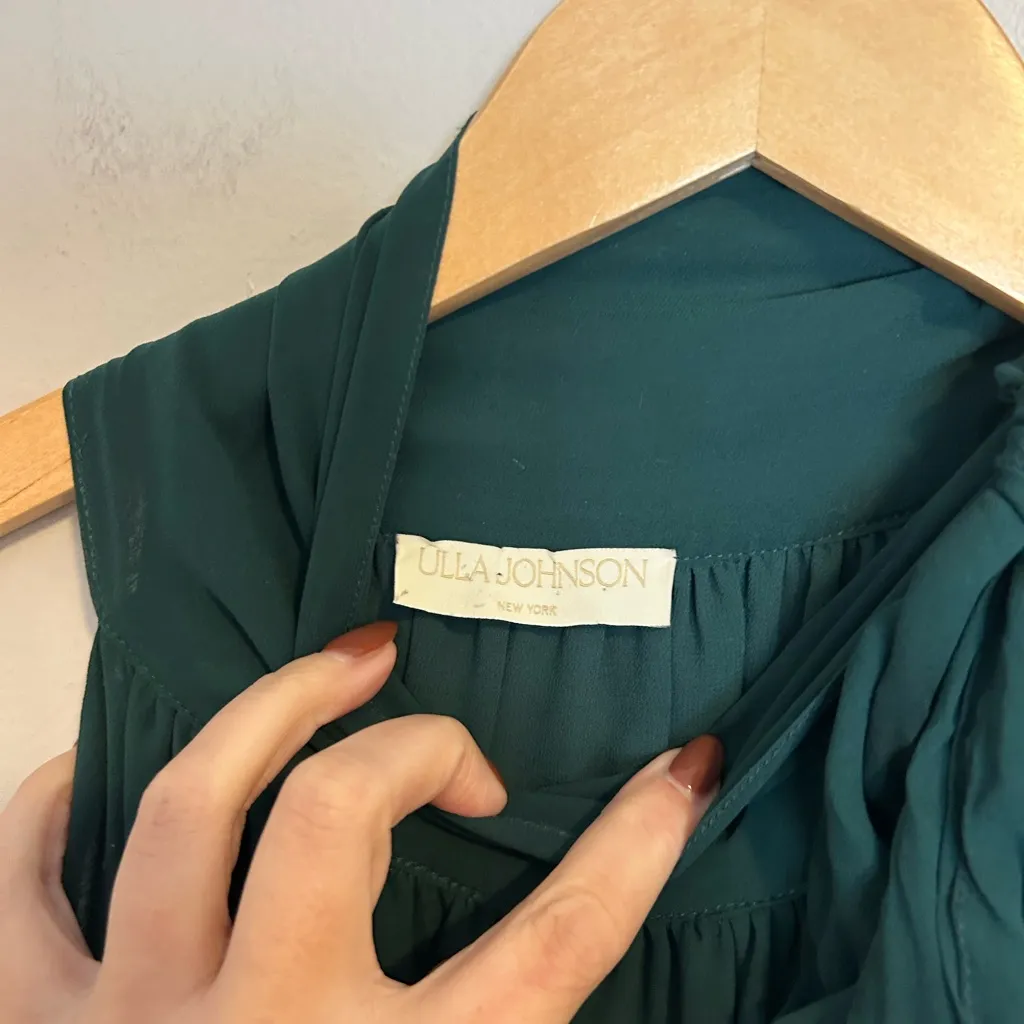 Ulla Johnson Maya Dress in Everglade size 12 - Image 3