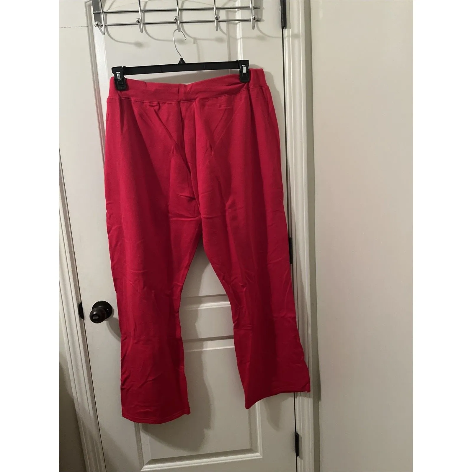 Hanes Women's Open Leg Bottom Fleece Sweatpants Size 3XL 24-26 Red - Image 9