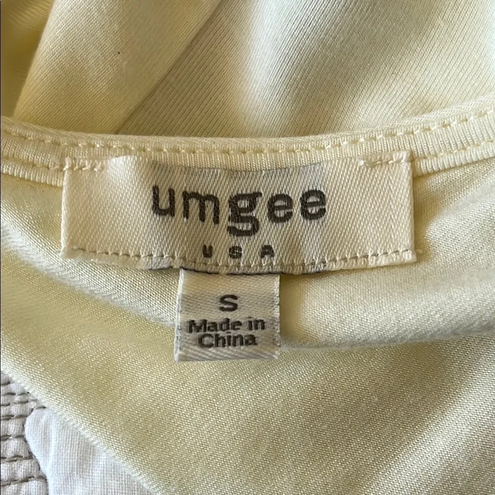 Cream Relaxed Asymmetrical Tank Top - Image 2