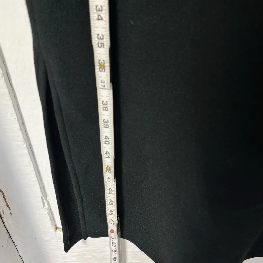 Dudley Stephens doubling roll black velo Fleece Maxi dress w/side slits SM - Image 6