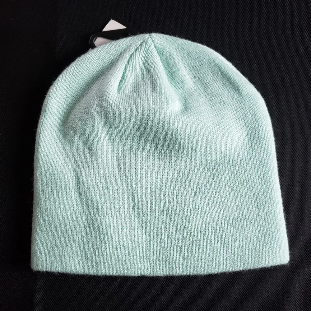 Hurley  Script Staple Beanie Mint Blue NWT‎ Embroidered - Image 2