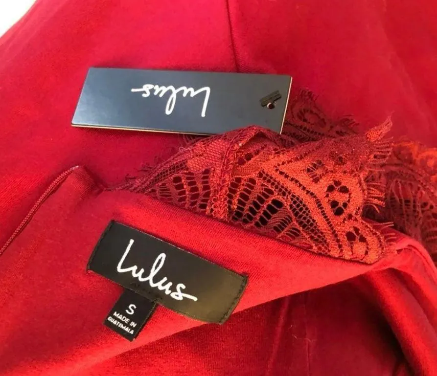 Lulus NWT Maroon Lulu’s Dress - Image 4