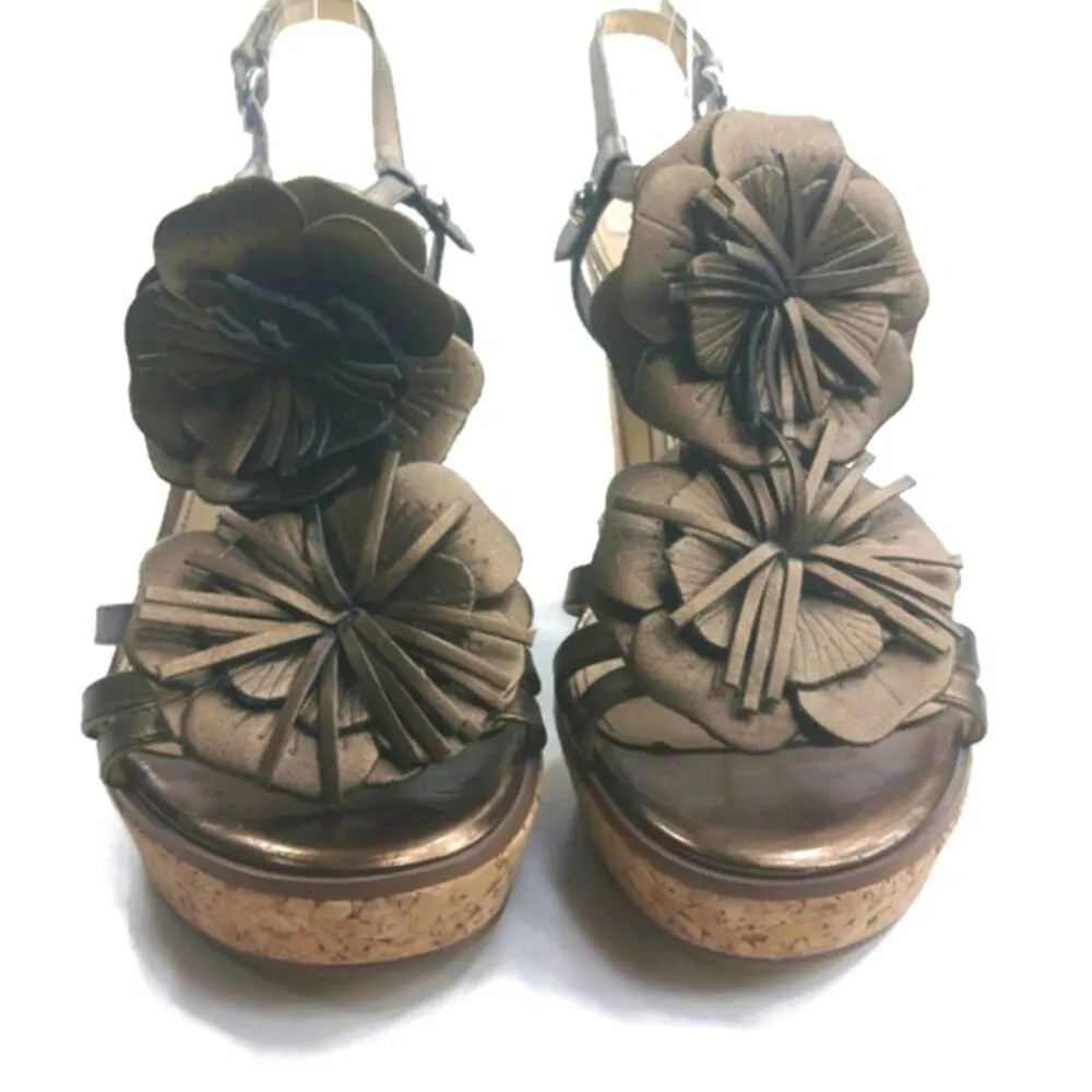 SS1486 EUC Marc Fisher Cork Sandals size 8.5M - Image 3