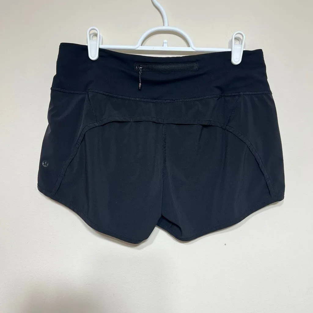 Lululemon Black Speed Up Shorts 6 - Image 2