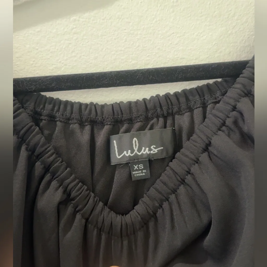 Lulus Moment In The Sun Black Lace Off-the-Shoulder Dress - Image 5