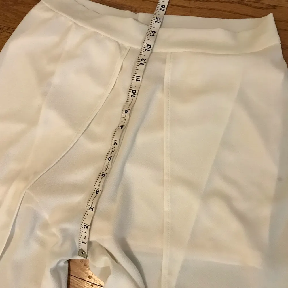 High waist split thigh pants size M/L tall White Size M - Image 7