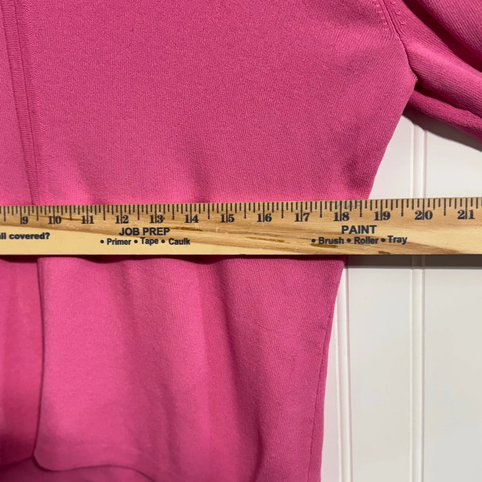 Dressbarn Large Pink V-Neck 3/4 Sleeve Knit Sweater Soft Office Chic - Image 5