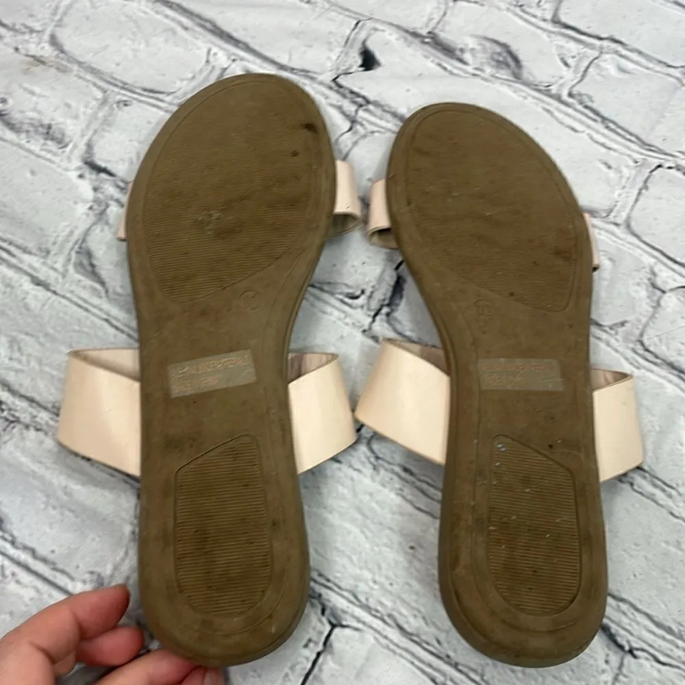 Lulus Time to Chill Nude Slide Sandals size 10 - Image 4