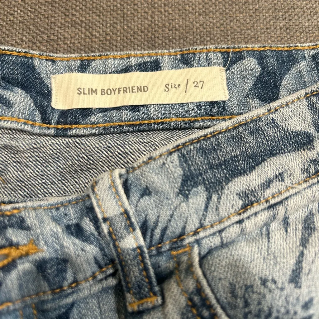 Pilcro by Anthropologie Slim Boyfriend Cute Floral Jeans - Image 2