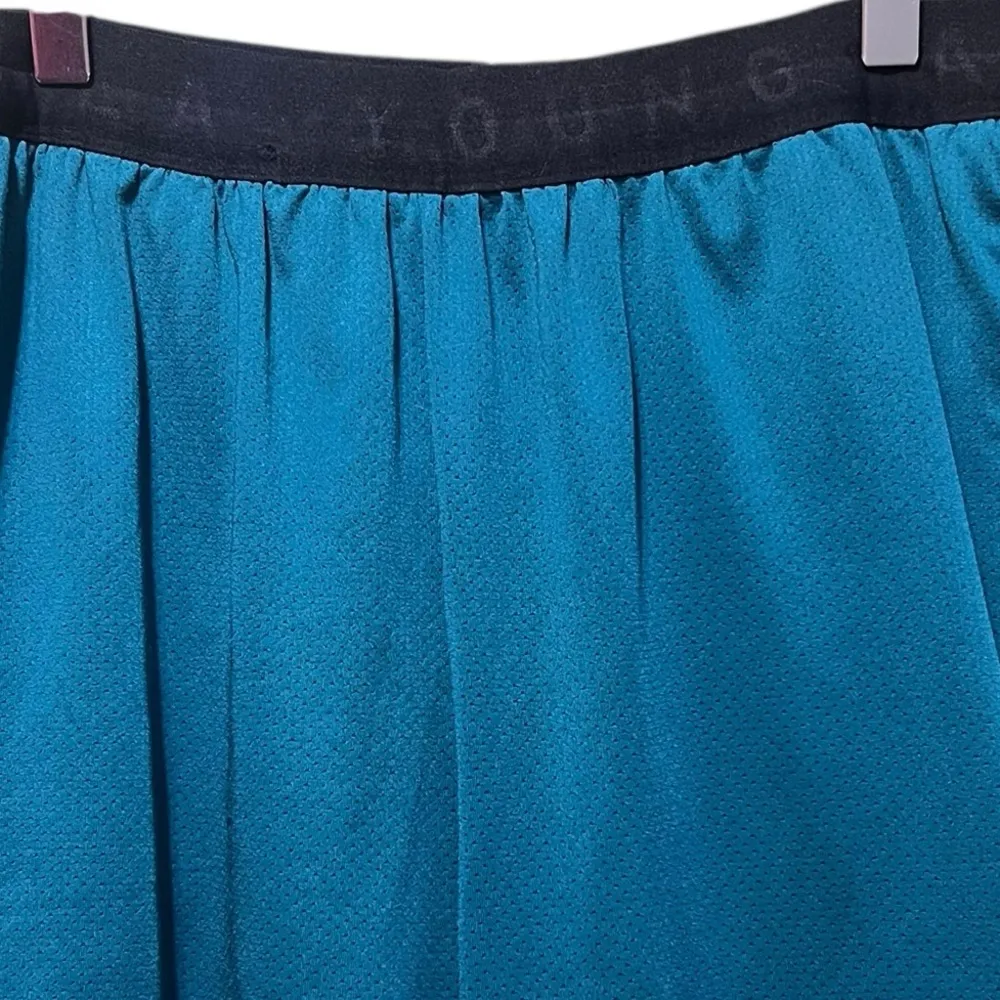 YOUNGLA 129 Trilogy Compression Training Shorts in Teal Men's Size Medium Green - Image 3