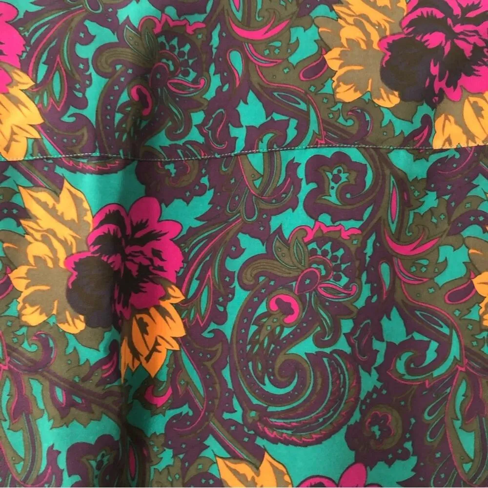 Victoria's Secret Vintage Gold Label  Long Robe Tassel Tie Jacquard Trim Medium - Image 12