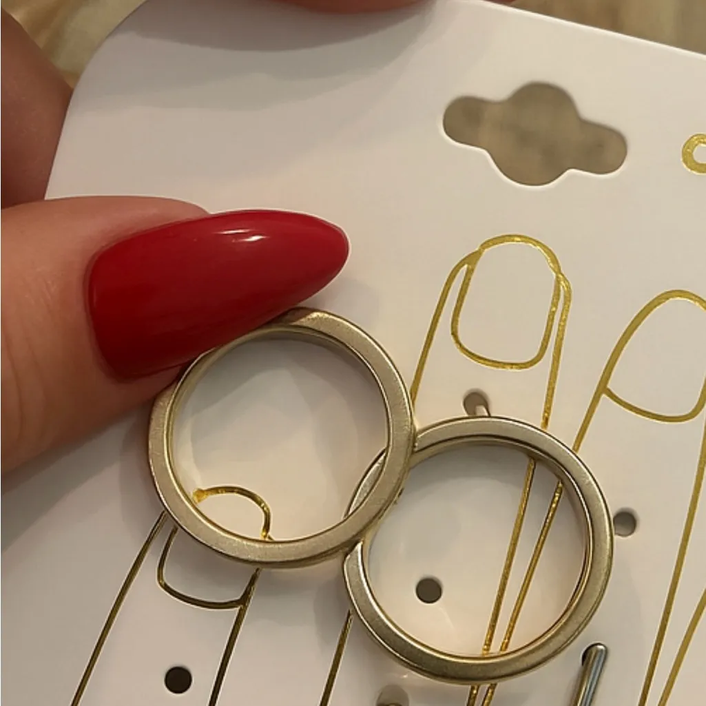 Charlotte Russe gold-tone ring set size 8 - Image 3