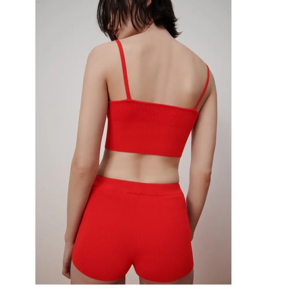 NWT ZARA RIB SHORTS HIGH WAISTED BLOGGERS FAV SMALL - Image 4