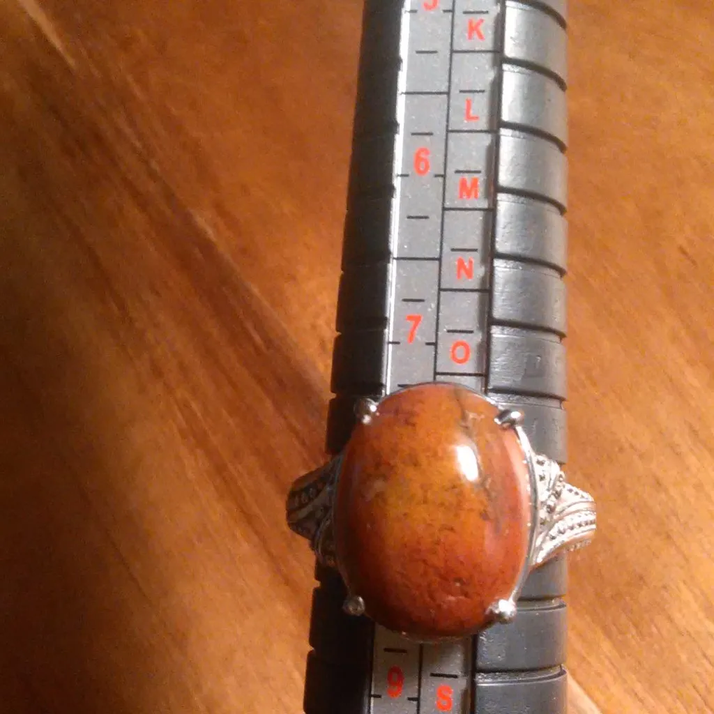 Aqua Nueva Moss Stainless Steel Solitaire Ring (Size 8) - Image 13