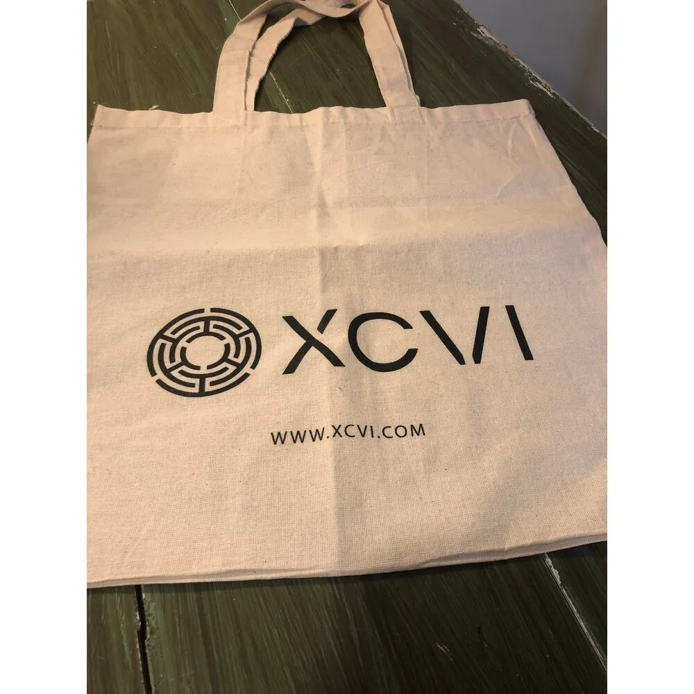 XCVI NEW Canvas Tote Bag 100% Cotton - Image 2