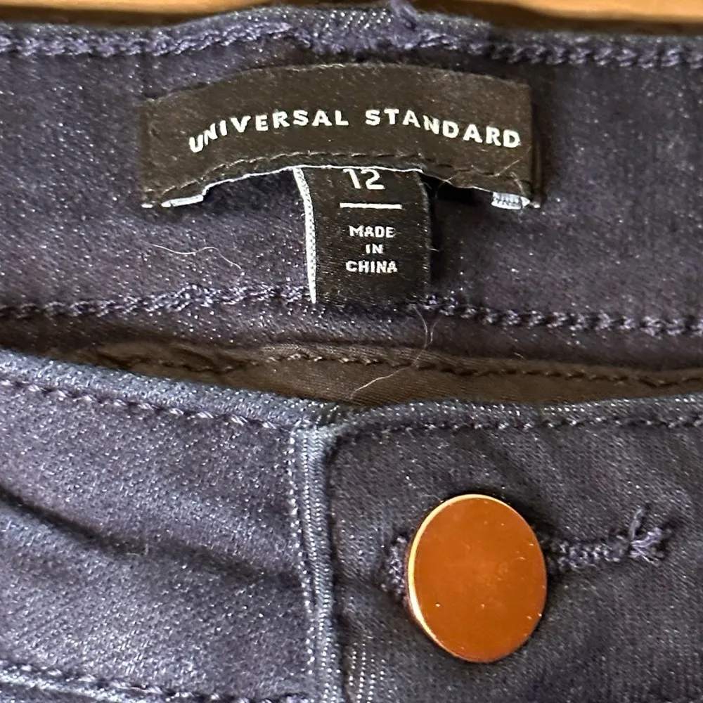 Universal Standard Seine Mid Rise‎ Skinny Jeans Dark Indigo Size 12 - Image 8