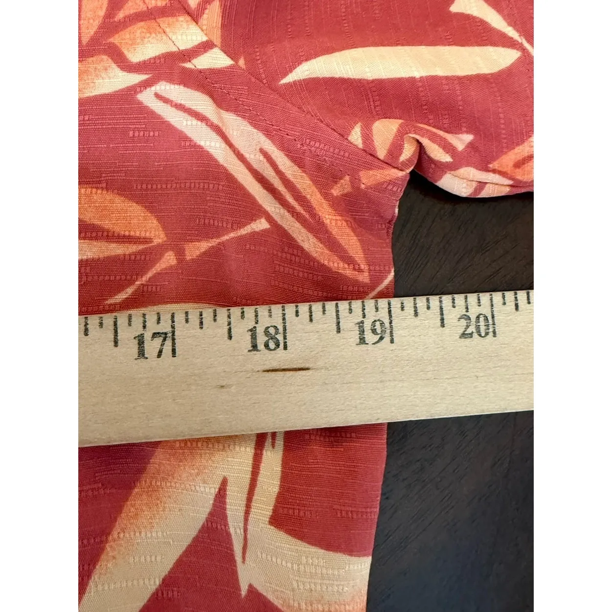 Tommy‎ Bahama Womens Small Orange Floral Silk Blouse Button Front Beach Tropical - Image 5