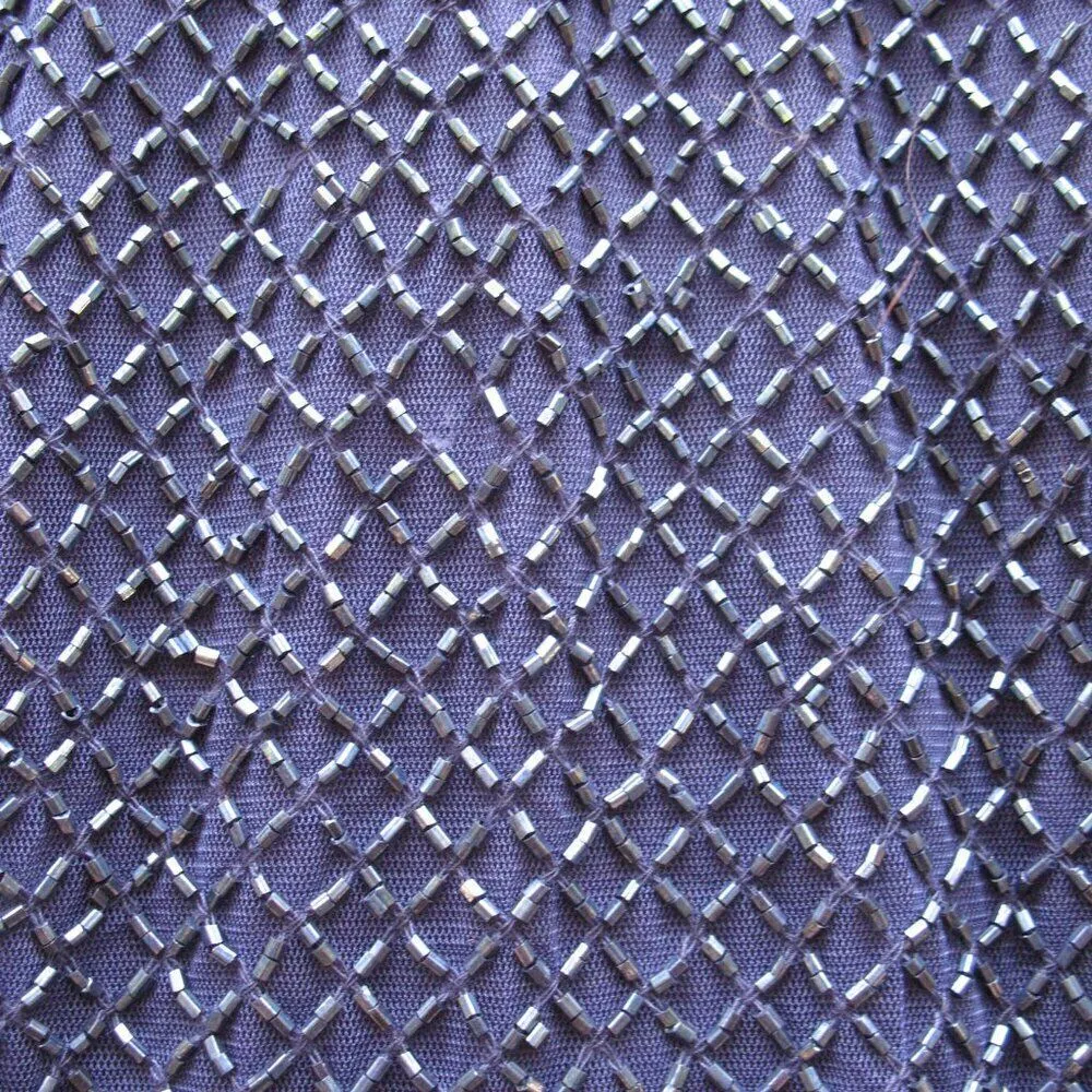 Mac Duggal 5056 Womens Blue BEADED HIGH NECK LONG SLEEVE GOWN WITH DETAILED BELT - Image 9