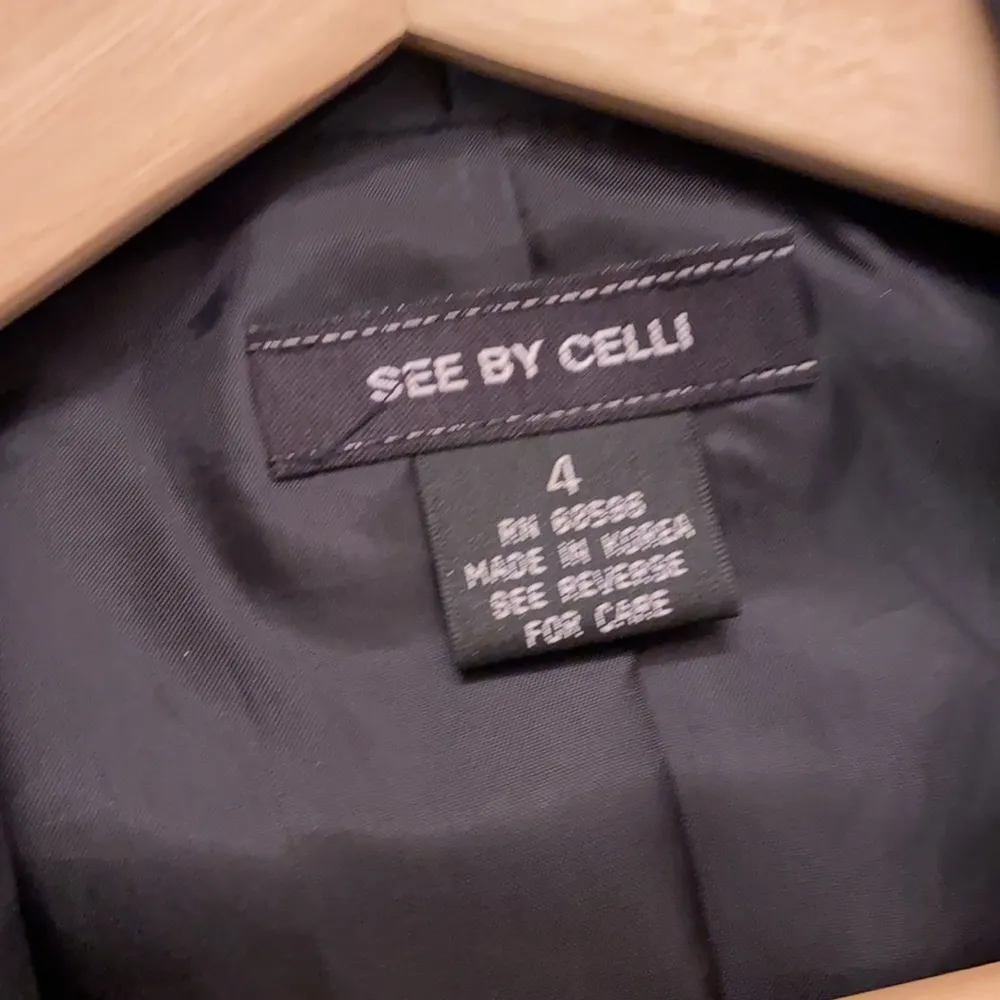 Cropped tuxedo jacket. S Black - Image 13