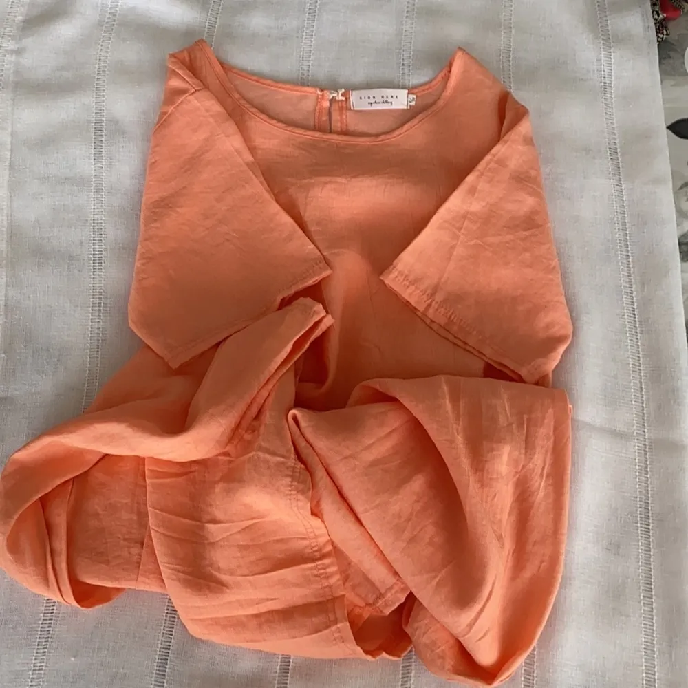 Sign Here Signature Clothing drop waist dress in pastel peach. - Image 2