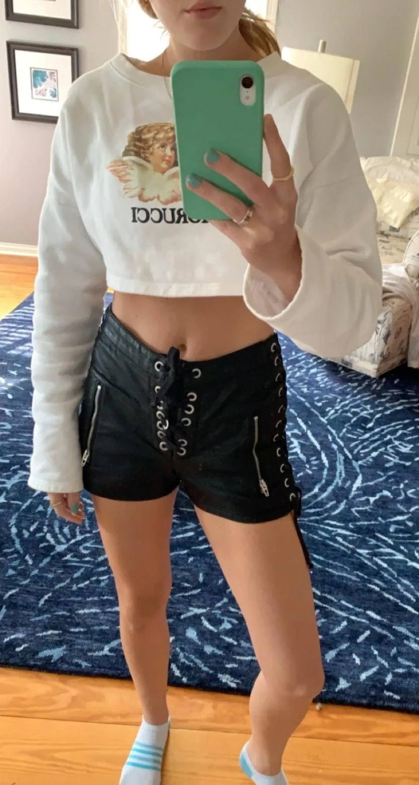 BLANK NYC Leather Shorts - Image 2