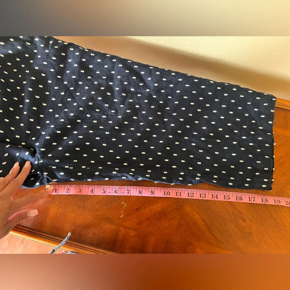 Athleta Linen Wide Leg Spaghetti Strap V-Neck Jumpsuit Size 4 - Image 10