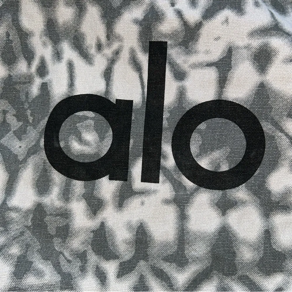 COPY - Alo Gray/White Canvas Reusable Tote  26” x 16”
-EUC - Image 3