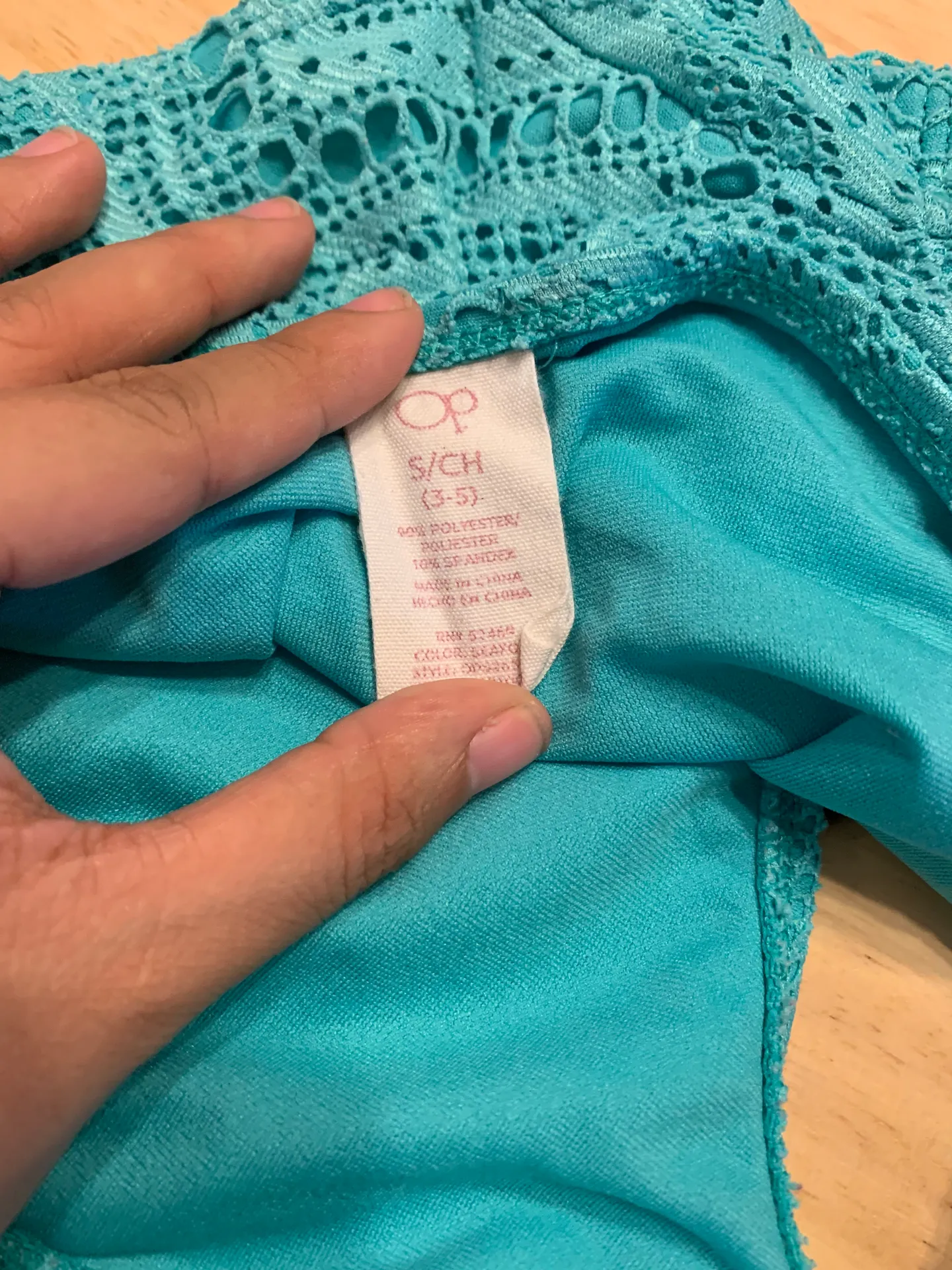 Teal Lace Bikini Bottoms - Image 3