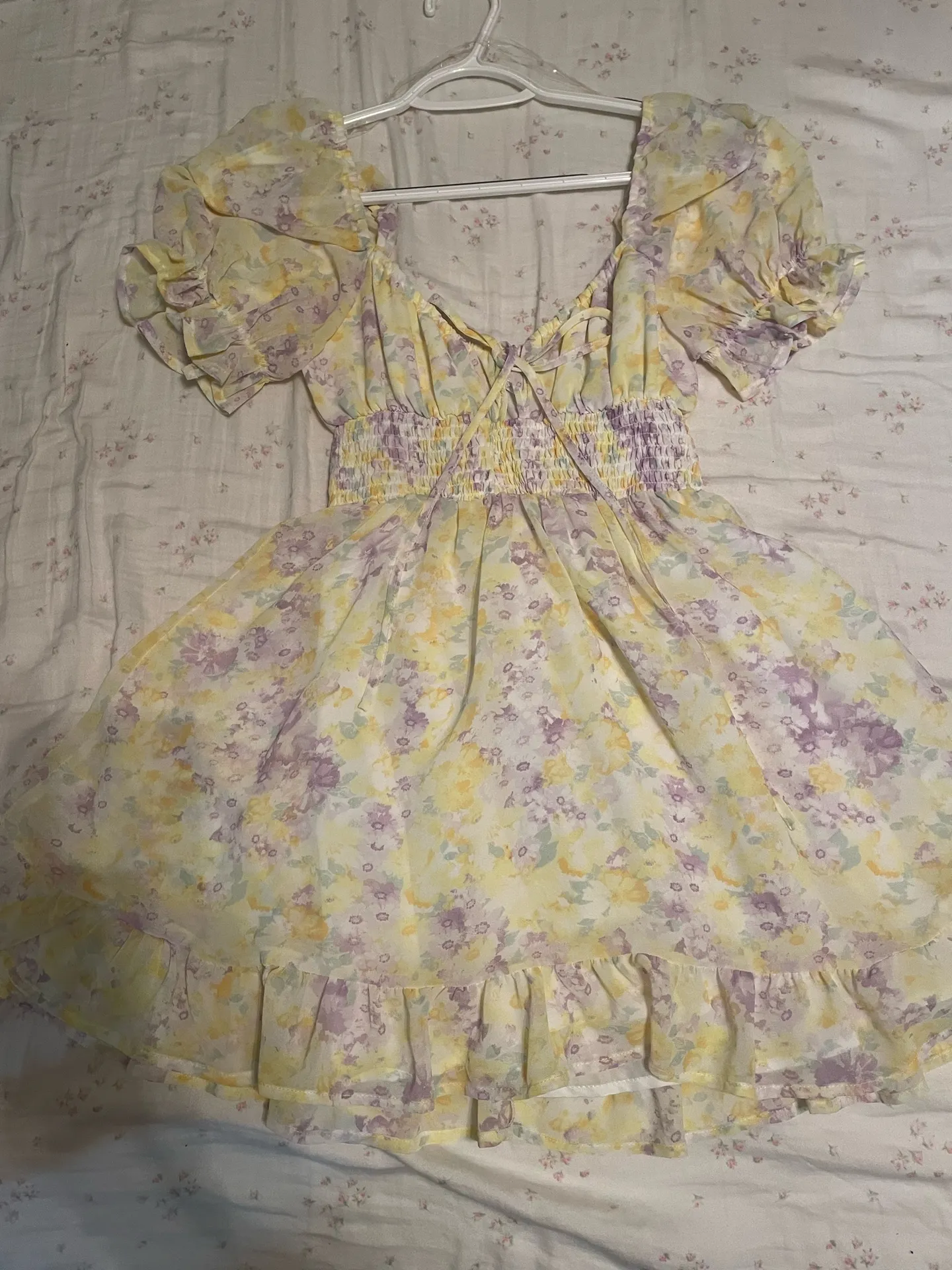 Babydoll dress Yellow - Image 3