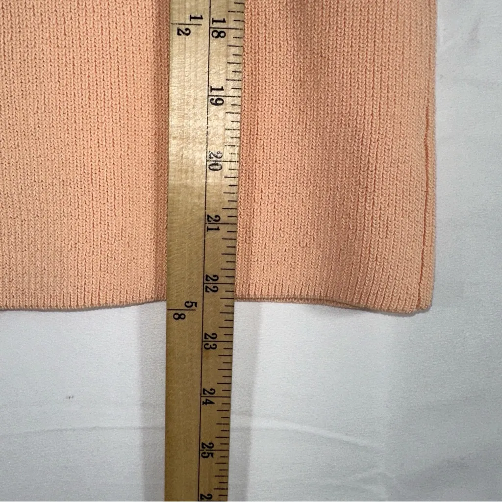 Worthington Top Women's Medium Peach Parfait Crew Neck Sleeveless Pullover NEW - Image 7