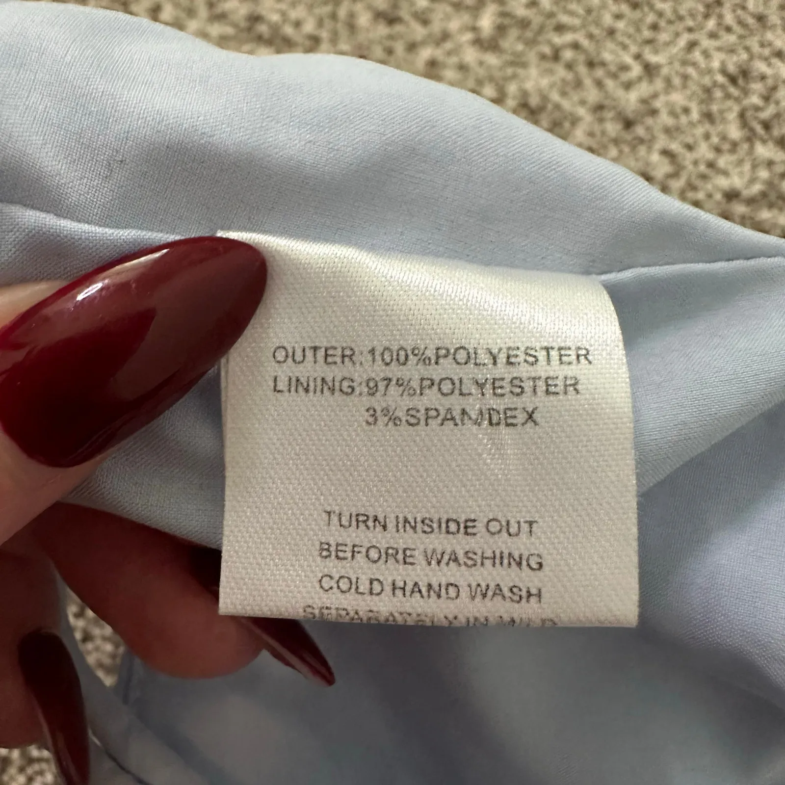 Sabo light blue lace up tie front tank top size M - Image 8