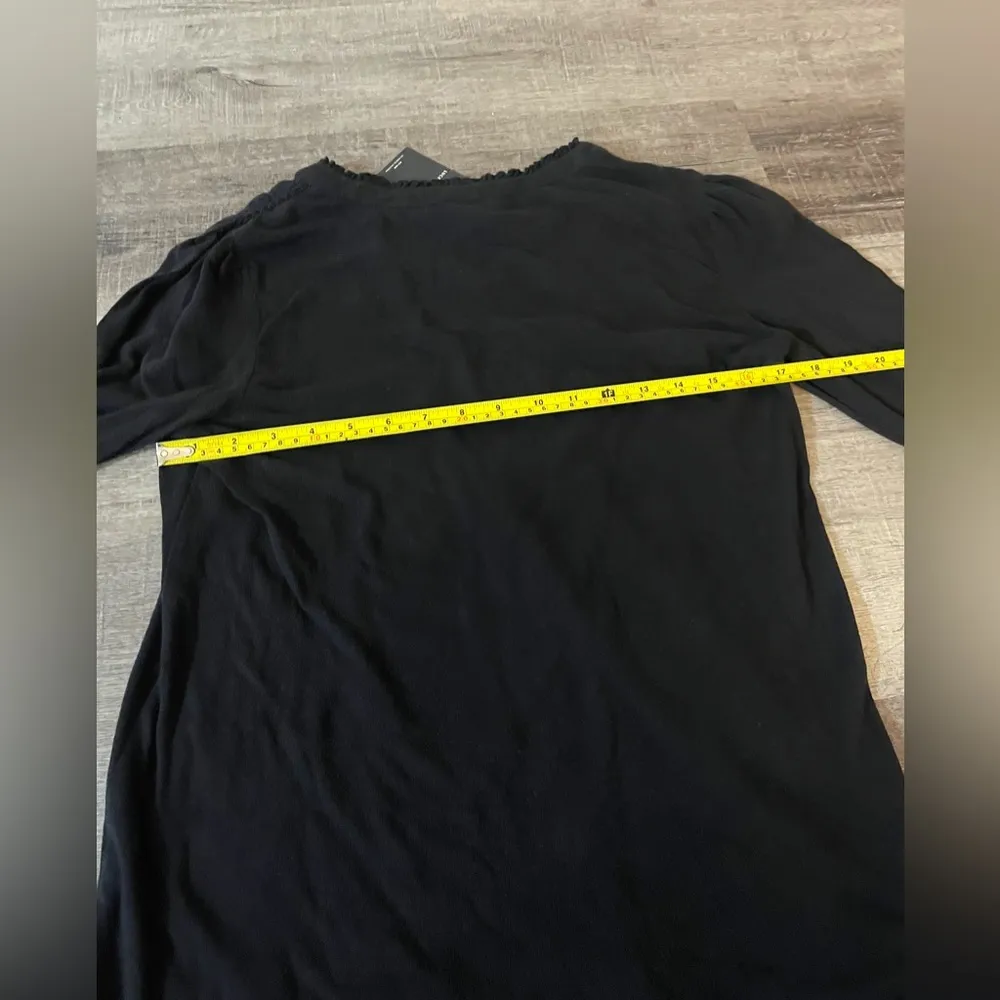 LUCKY BRAND Embroidered Floral Long Sleeve Top - Image 4