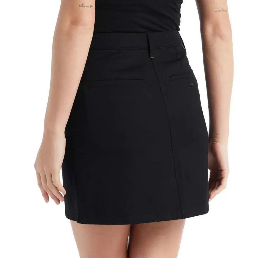 Icebreaker Women’s Berlin Merino Wool Cotton Mini Skirt Outdoor in Black 32 - Image 2