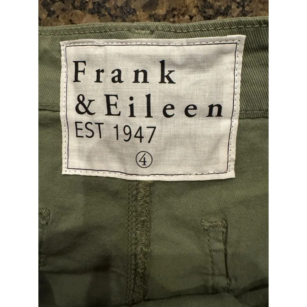 Frank & Eileen Blackstone Utility Pants Italian Performance Twill Army Green 4 - Image 4