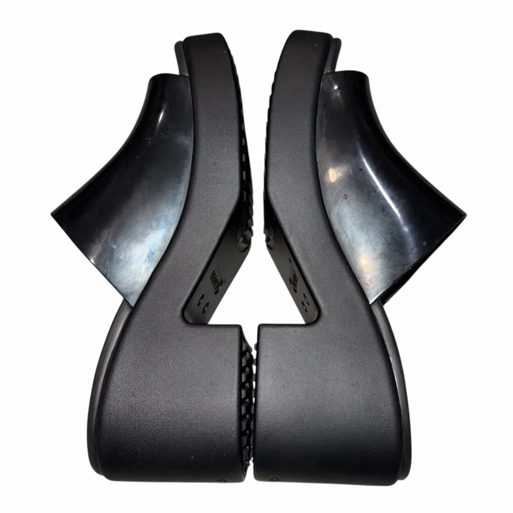 NEW Crocs Black Brooklyn Chunky Platform Slide Sandal Shoes size 9 - Image 6