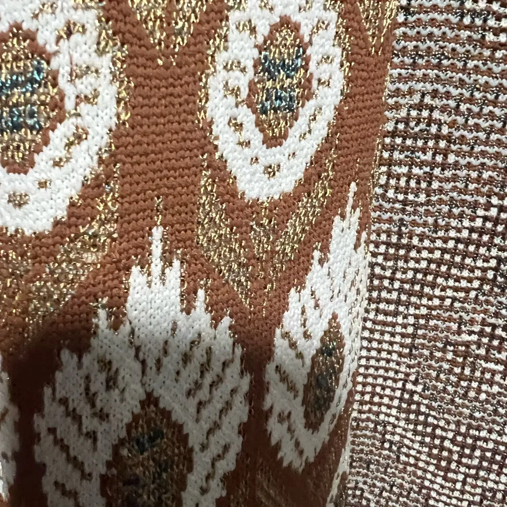 Zara Special Addition 3/4 Sleeve Jacquard Open Front Coat, NWT - Image 6