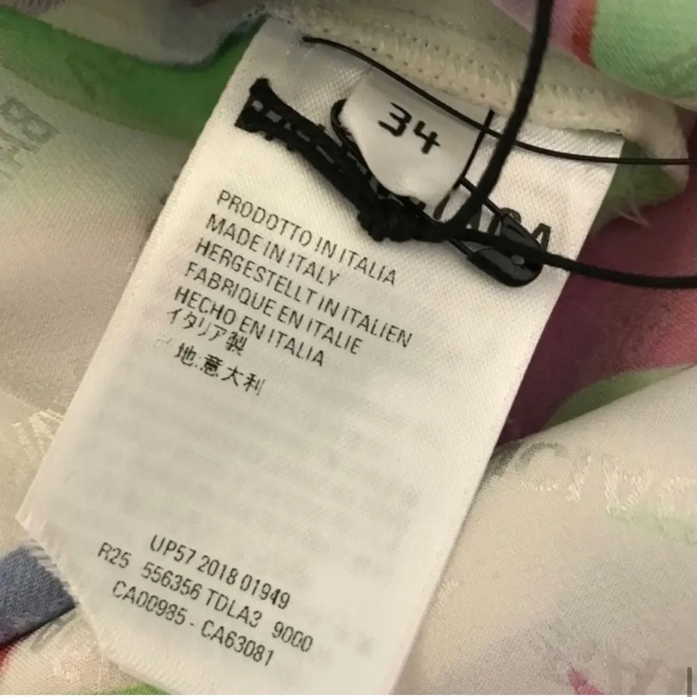 NWOT balenciaga watercolor silk dress - Image 9