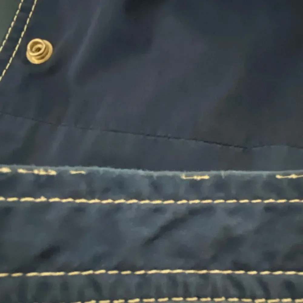 Vintage 60’s/70’s Navy Trench Coat with White Accents Parisian Chic Old Money Blue Size undefined - Image 13