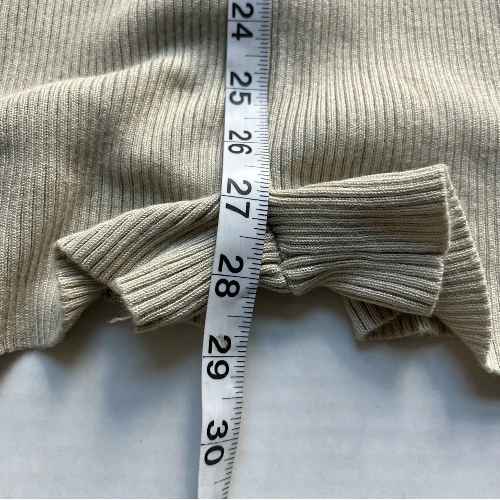 Princess Polly Jenna Romper long sleeve ribbed sage size XS/S balloon sleeve - Image 15