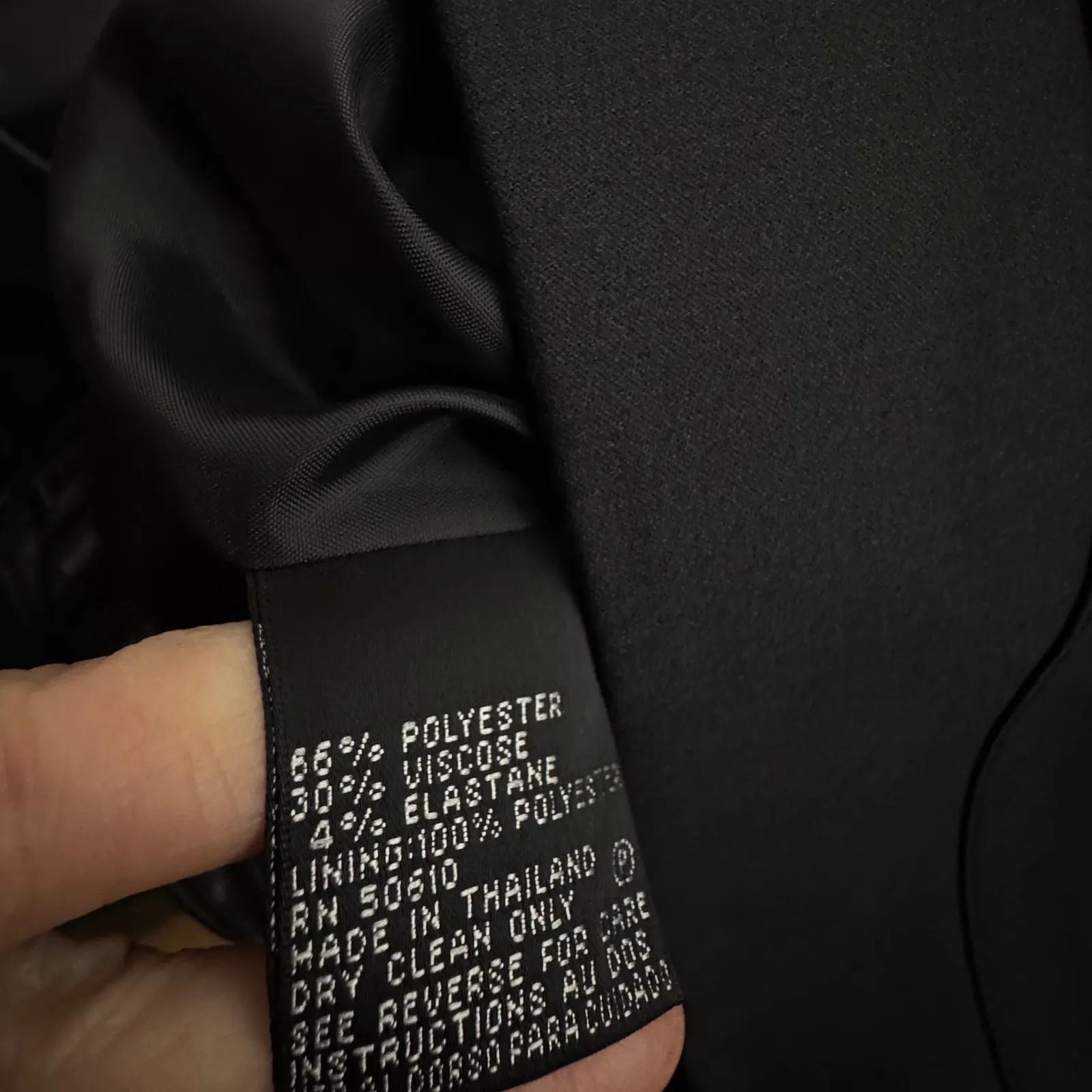 Textured Blazer 3 Piece Skirt Set Kasper 6P Black Fawn Career Business Classic - Image 8