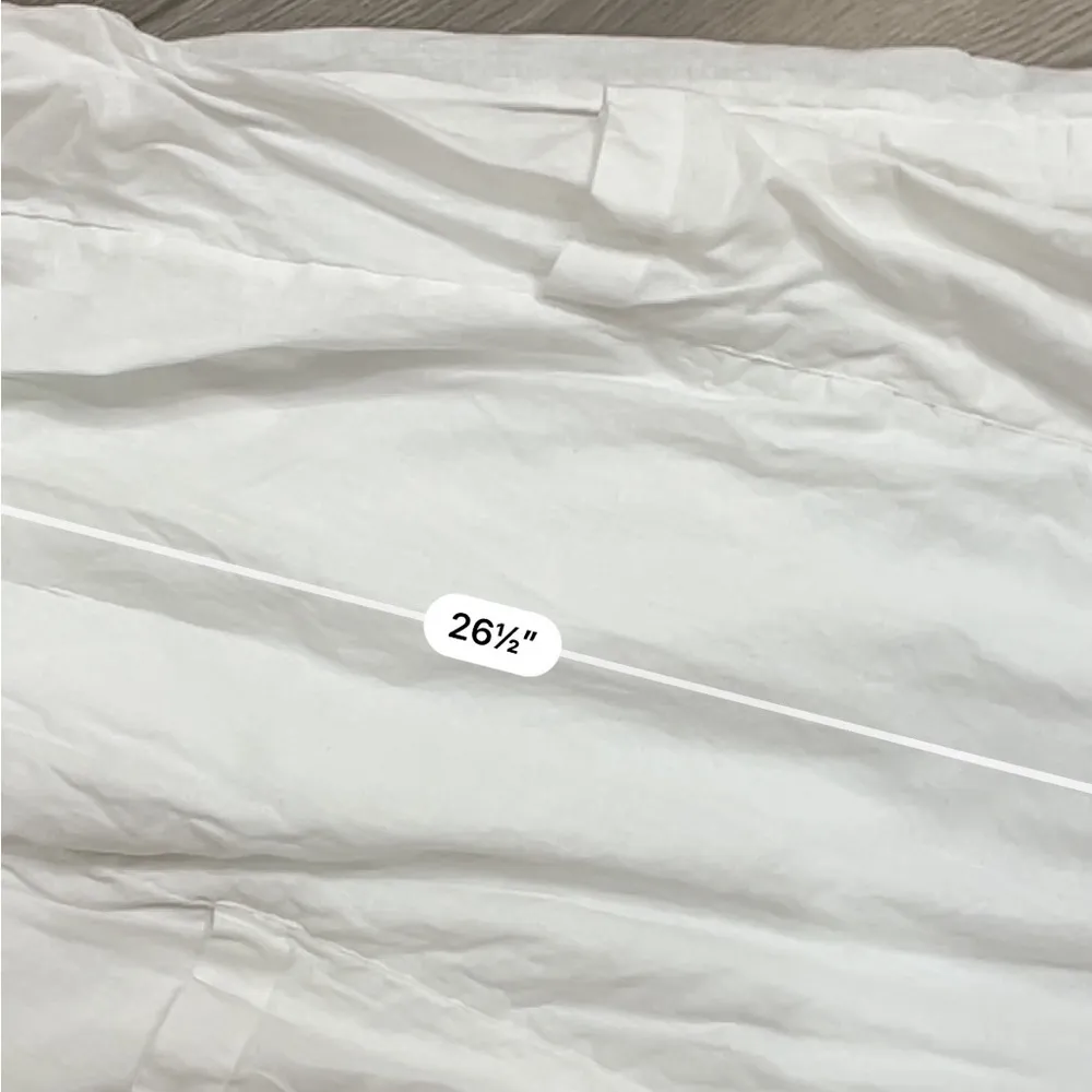 Free people peach a-line tunic white tie sleeve top - Image 3