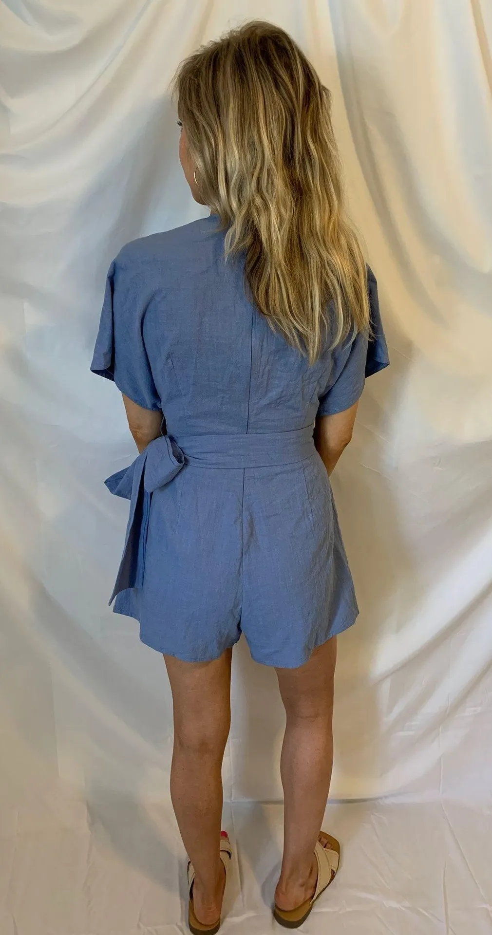 Blue Blush Periwinkle Romper NWOT - Image 2