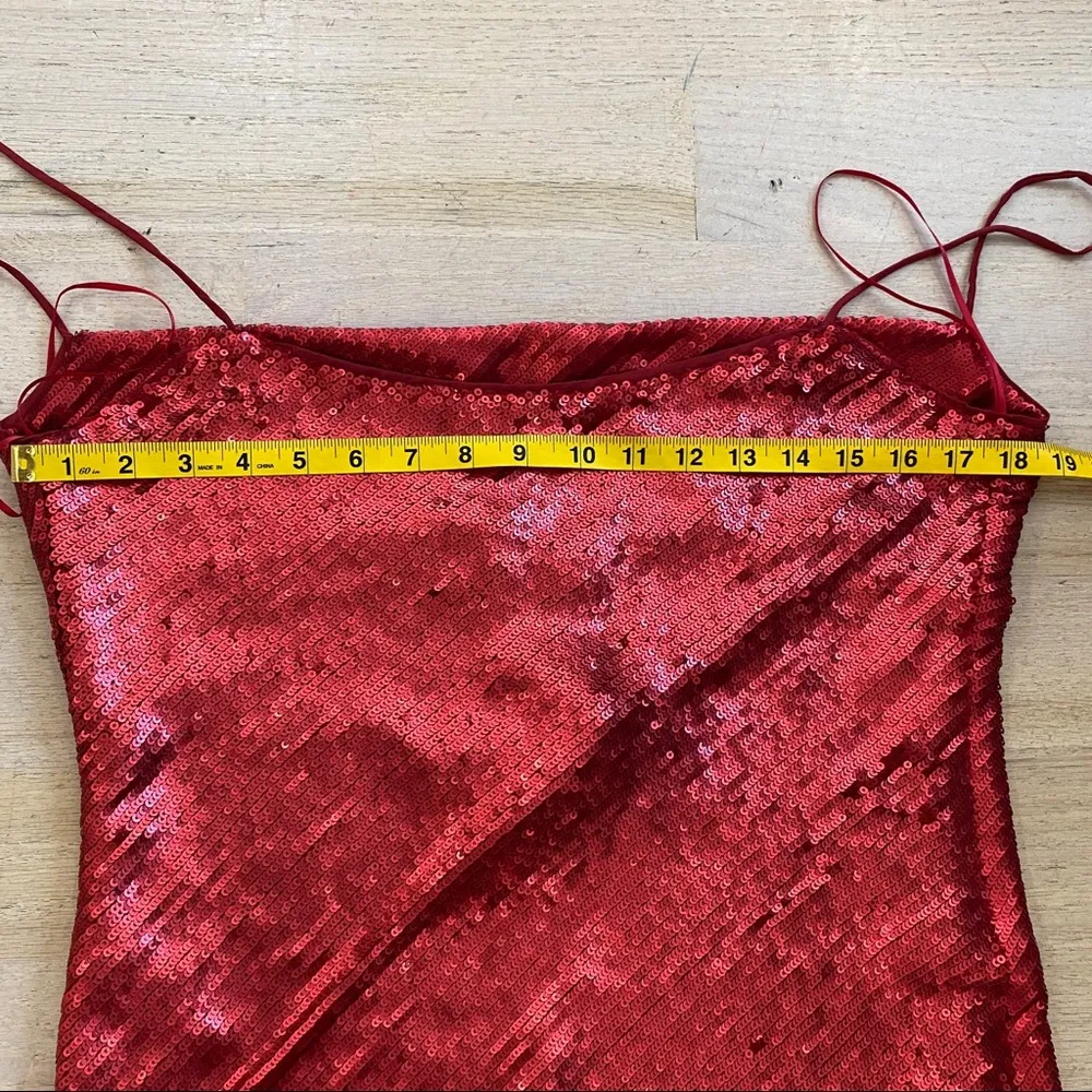 NEW Zara red sequin mini dress BLOGGERS FAVORITE!!! - Image 9