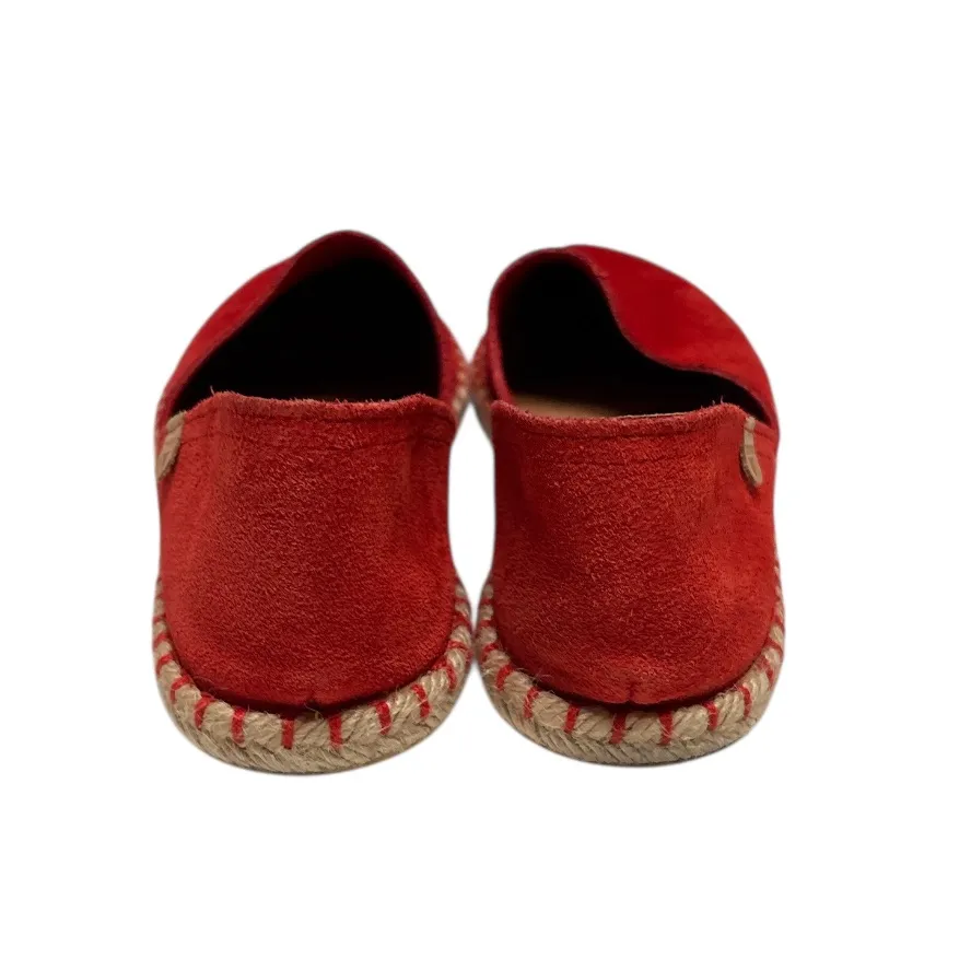 Verbenas Red Suede Espadrilles,Size 37, Made in Spain - Image 5