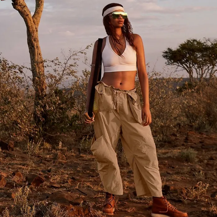 NWOT FP Movement Best Day Ever Pants Tan Medium - Image 2