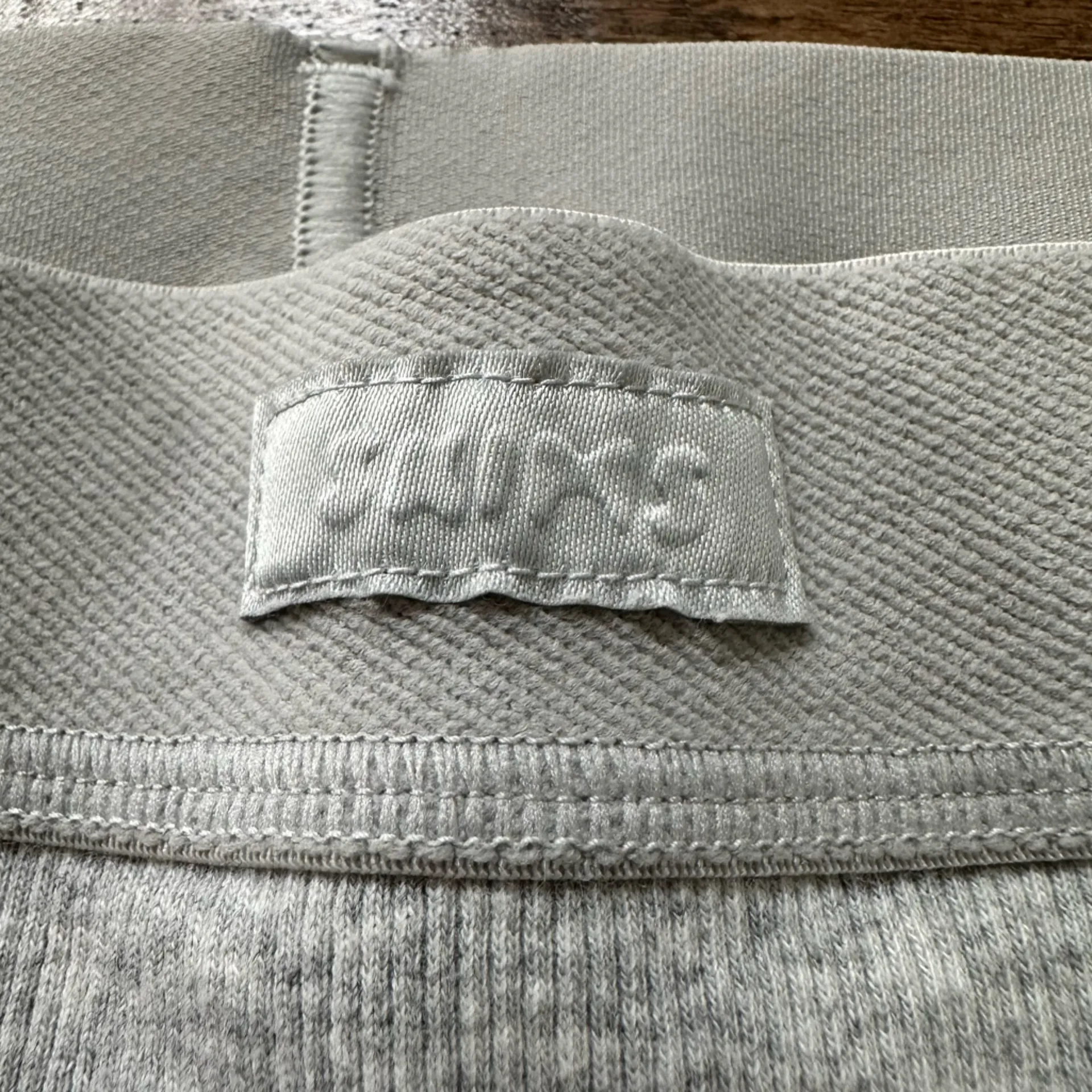 Skims Cotton Rib Boxer Light Heather Grey - Image 4